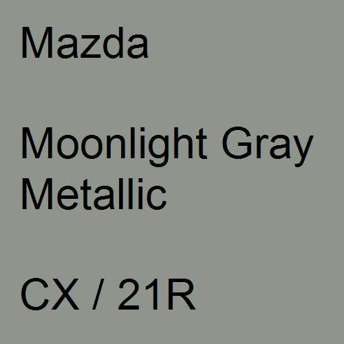 Mazda, Moonlight Gray Metallic, CX / 21R.